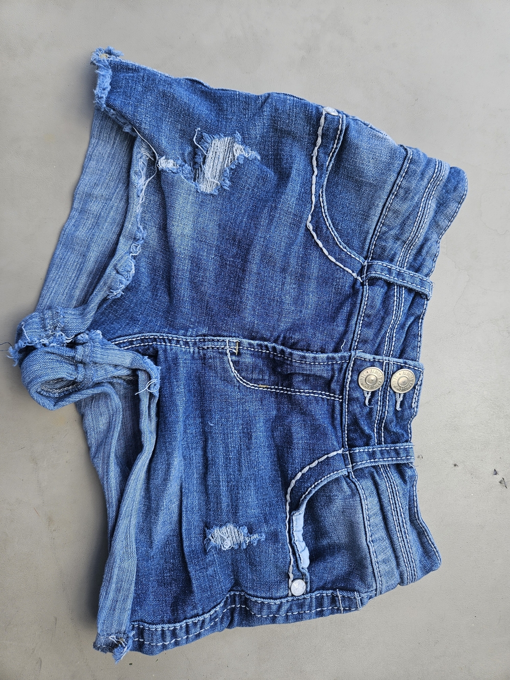 Almost Famous Blue Vintage Wash Denim Shorts